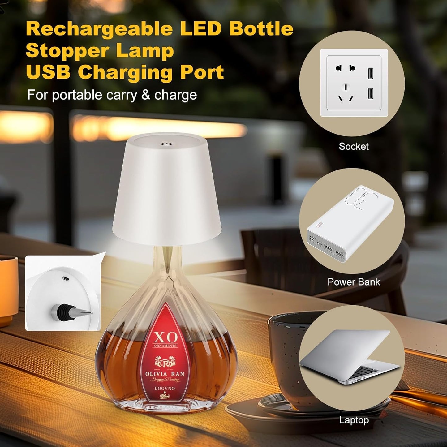 BottleGlow™ Luxe Ambient Touch Lamp