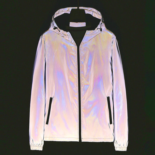 [GOLD] Chromashift Reflective Windbreaker – Daily Wear, Night Runs, Rides & Color-Shifting