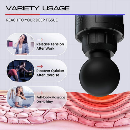 [GOLD] PulsePro 30 – Deep Tissue Massage Gun