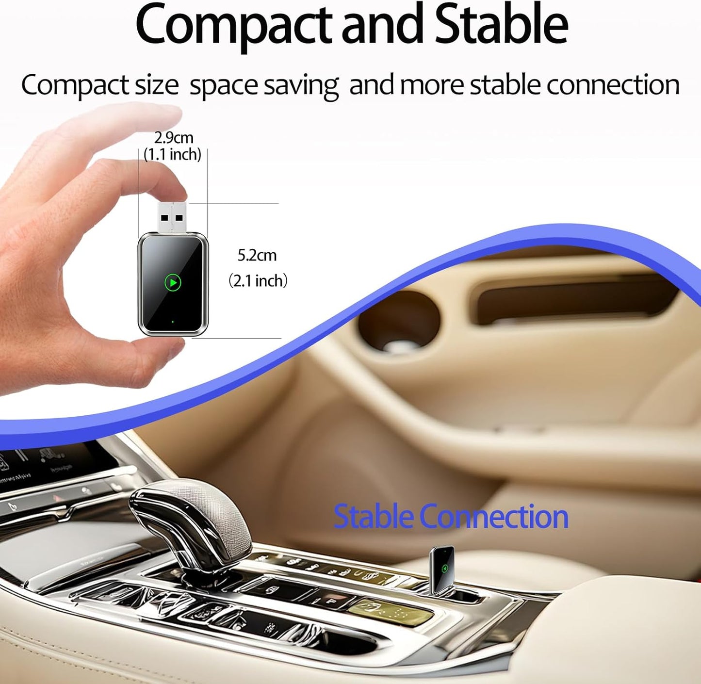 [GOLD] WireFree CarPlay Adapter – Wireless Freedom for CarPlay & Android Auto