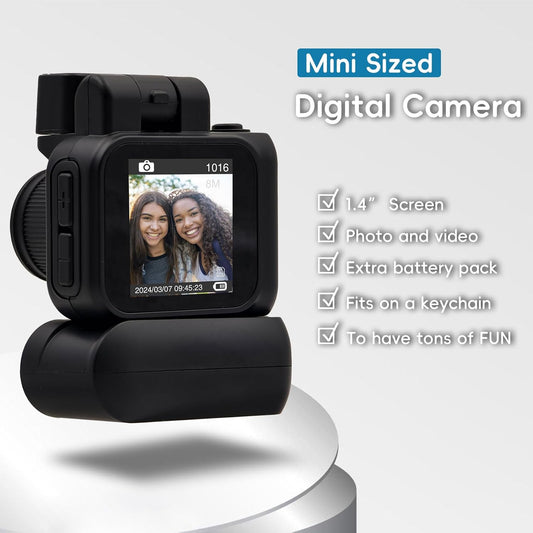 [GOLD] Gen.2 Mini Retro Keychain Camera – Pocket-Sized Fun with Vintage Flair