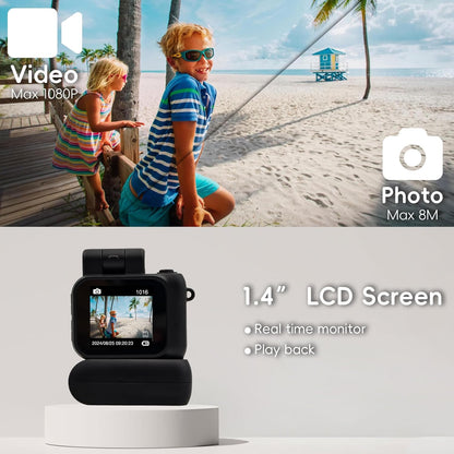 [GOLD] Gen.2 Mini Retro Keychain Camera – Pocket-Sized Fun with Vintage Flair