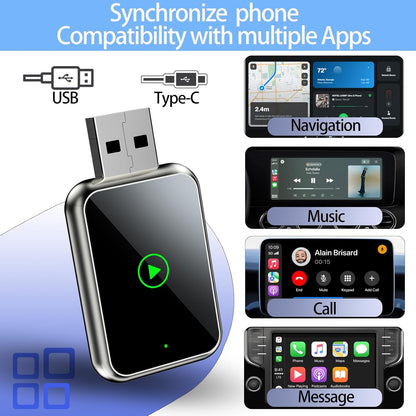 [GOLD] WireFree CarPlay Adapter – Wireless Freedom for CarPlay & Android Auto
