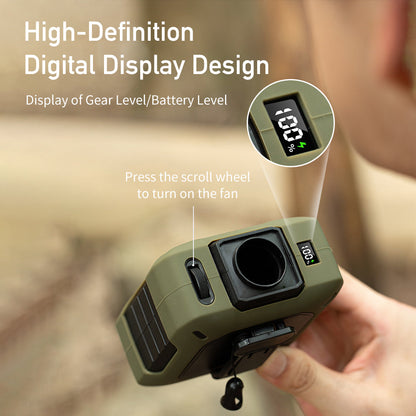 [GOLD] CoolBelt Pro – Wearable Waist Fan & Power Bank with Desktop Stand