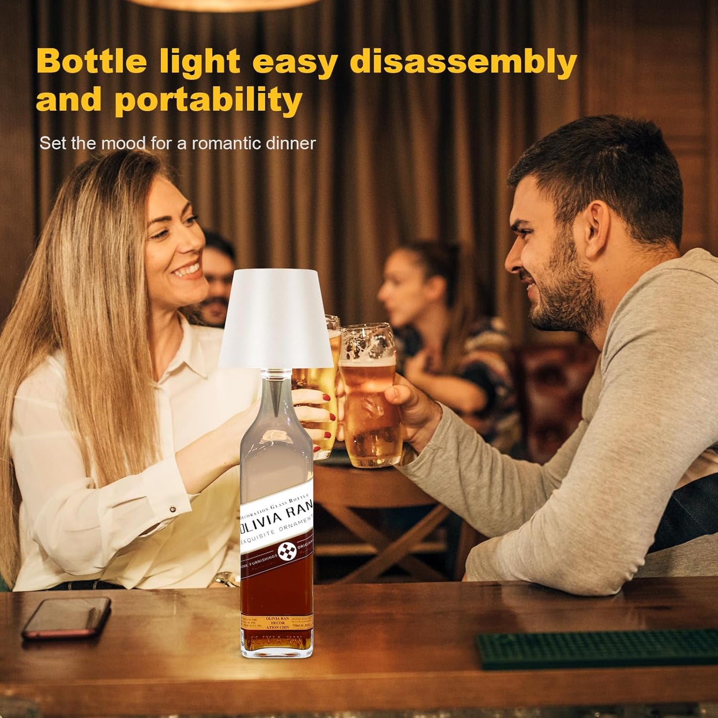 BottleGlow™ Luxe Ambient Touch Lamp