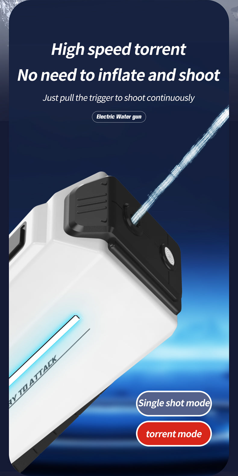 [GOLD] RapidJet Pro - Electric Pulse Water Gun
