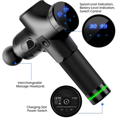 [GOLD] PulsePro 30 – Deep Tissue Massage Gun