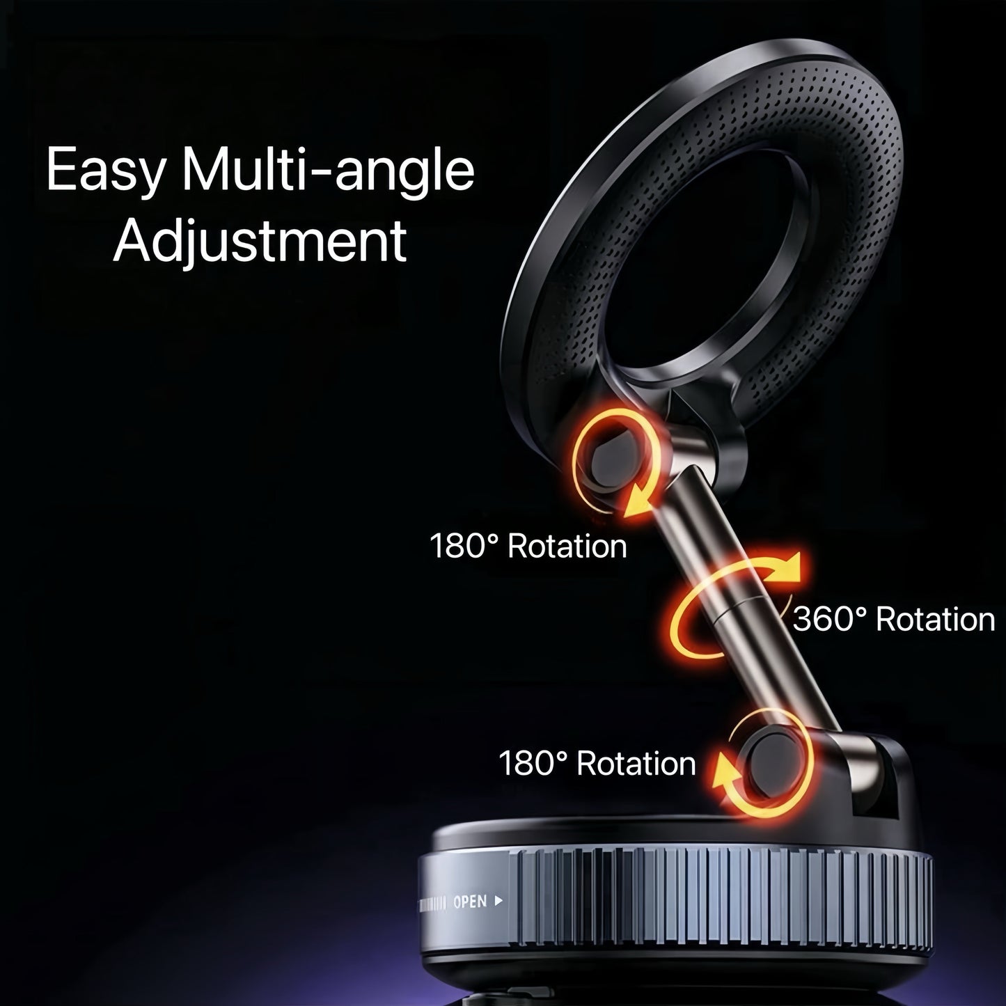 [GOLD] Snanlen 360° Magnetic Suction Phone Mount - The Ultimate Hands-Free Holder