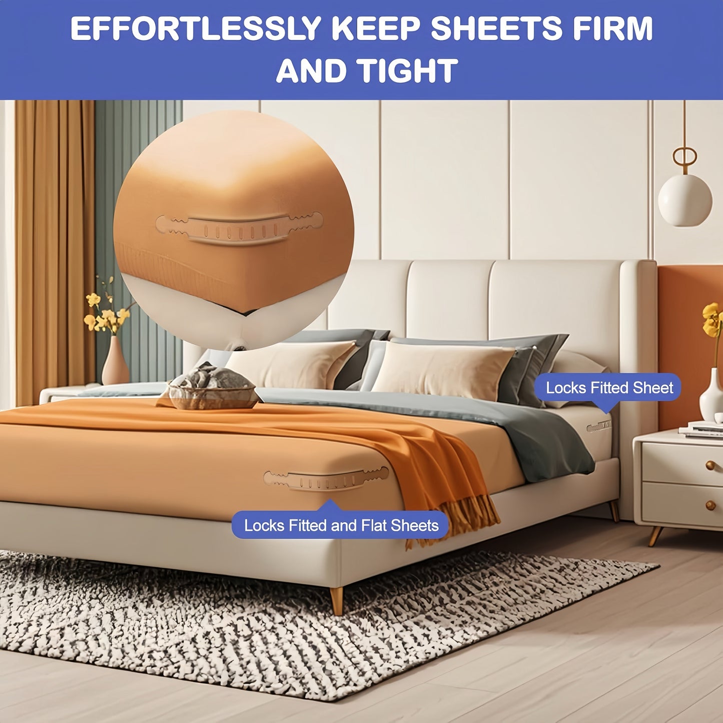 [GOLD] SheetSecure Lock - Keep Your Bed Tidy & Comfortable