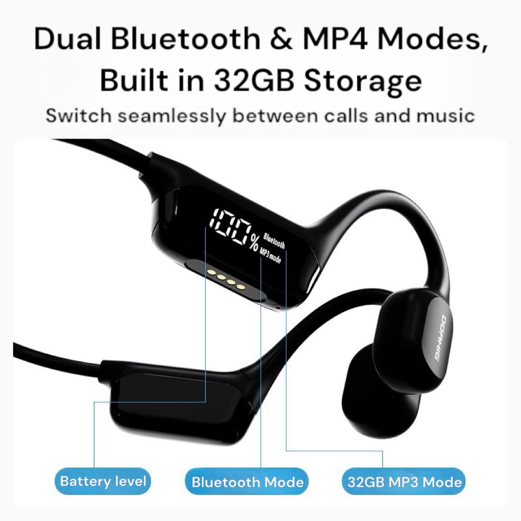 [GOLD] AquaVibe Swim-Proof Bone Conduction Headphones