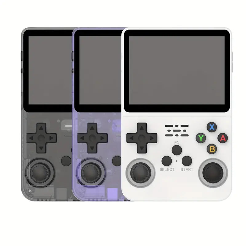 Retro Arcade Open Source Handheld Game Console: 3D Joystick 3.5-inch IPS Screen ArkOS System Built-in 64GB
