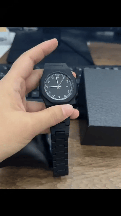 Stainless Steel Arabic Aura  Watch