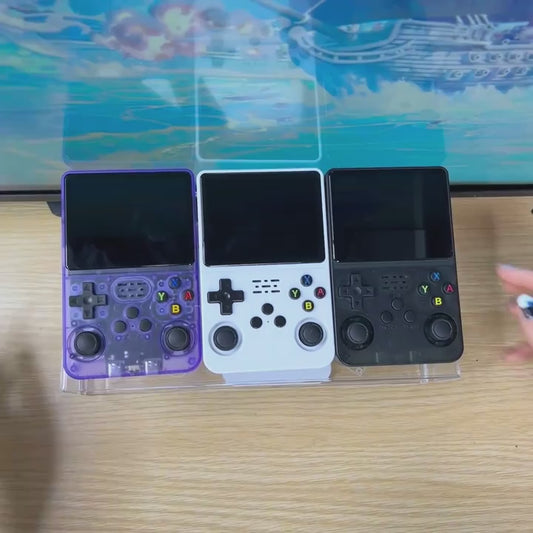 Retro Arcade Open Source Handheld Game Console: 3D Joystick 3.5-inch IPS Screen ArkOS System Built-in 64GB