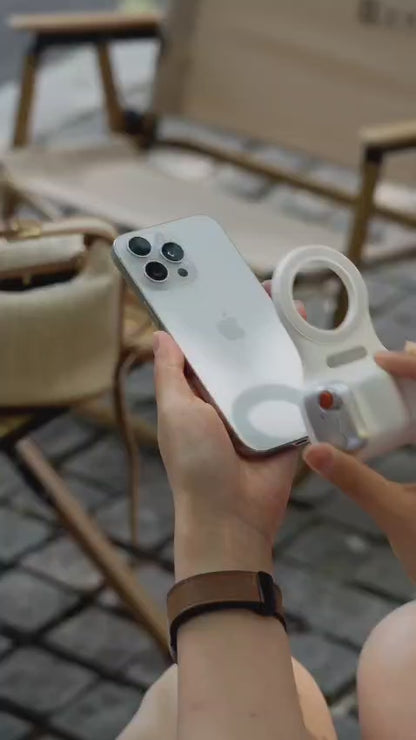 TELESIN Fun Shooting - Magnetic Camera Grip for iPhone and Android with Detachable Wireless Shutter Button