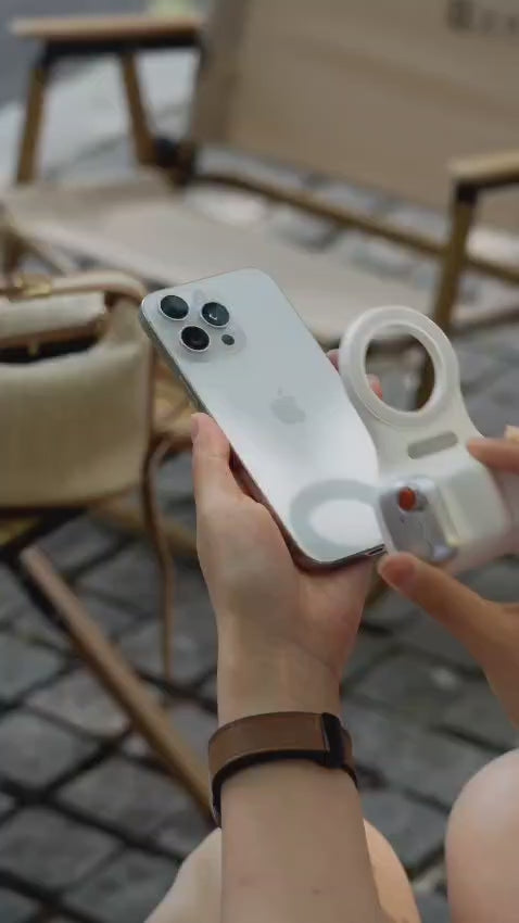 TELESIN Fun Shooting - Magnetic Camera Grip for iPhone and Android with Detachable Wireless Shutter Button