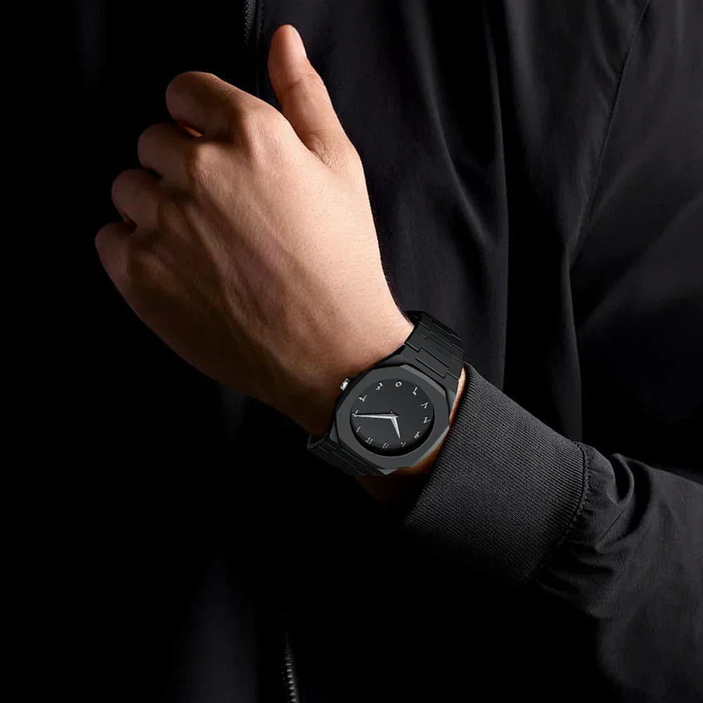 Stainless Steel Arabic Aura  Watch