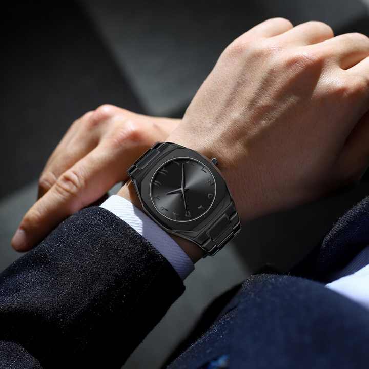 Stainless Steel Arabic Aura  Watch