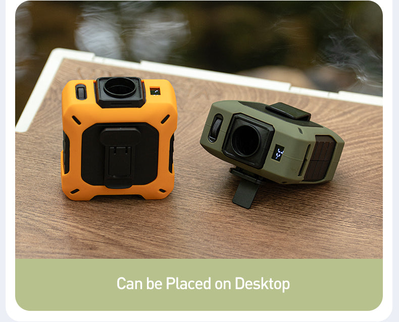 [GOLD] CoolBelt Pro – Wearable Waist Fan & Power Bank with Desktop Stand